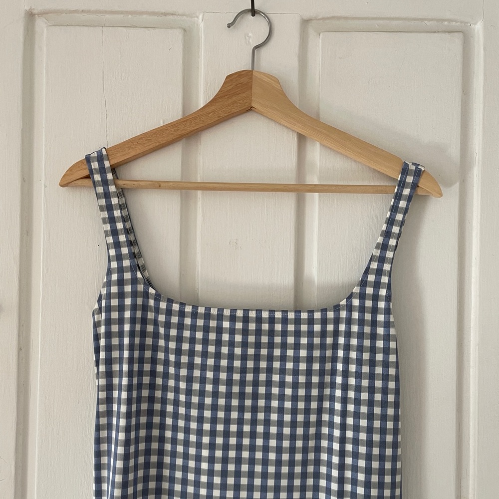 Maryam Nassir Zadeh Salma Dress Blue Gingham - Picture 13 of 16
